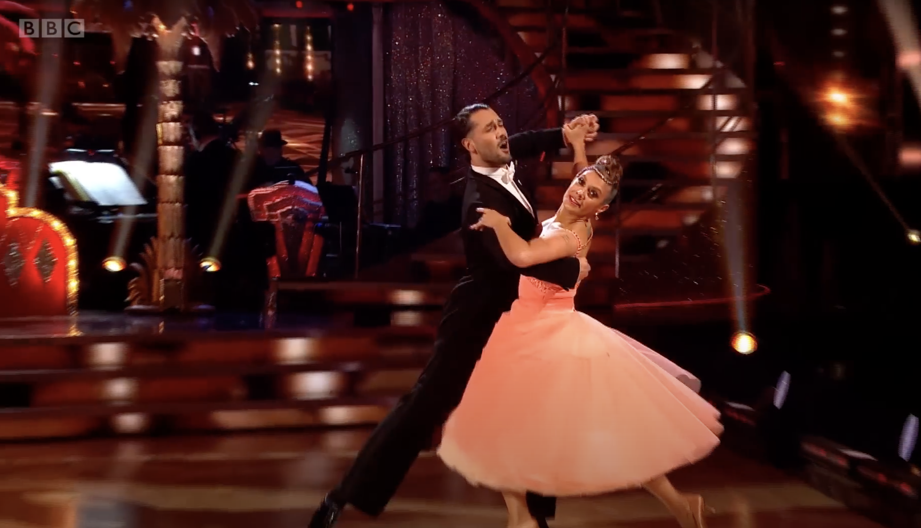 Kym Marsh and Graziana di Prima perform the Quickstep on Strictly Come Dancing 2022