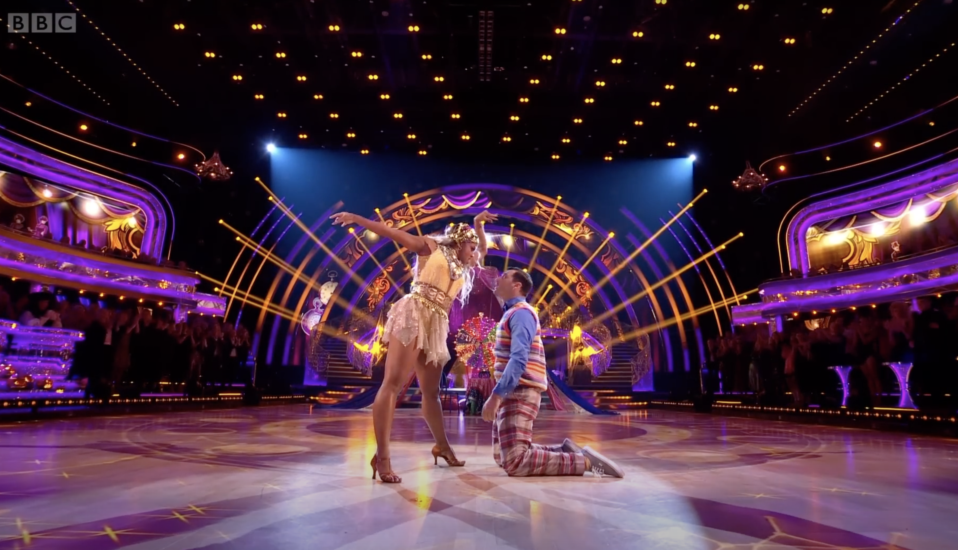 Fleur East and Vito Coppola appear on Strictly Come Dancing 2022