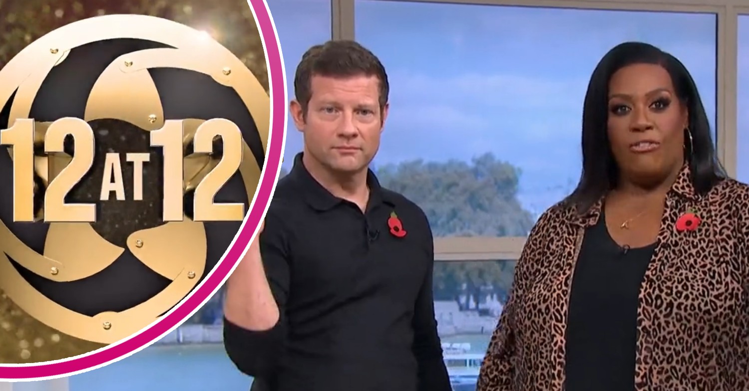 Alison Hammond and Dermot O'Leary on This Morning today alongside 12 at 12 competition