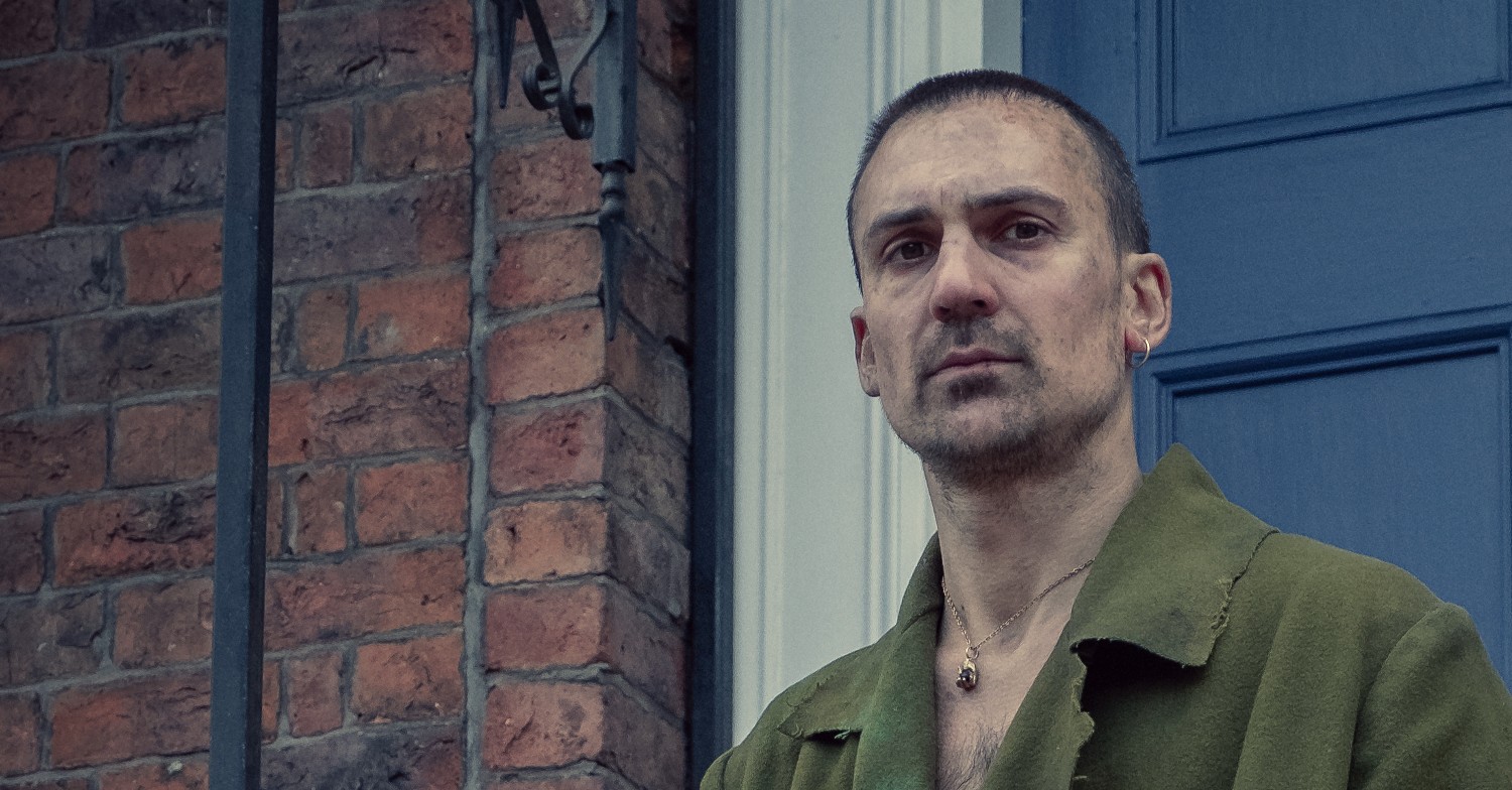 Henry Lloyd-Hughes in character as Sherlock Holmes