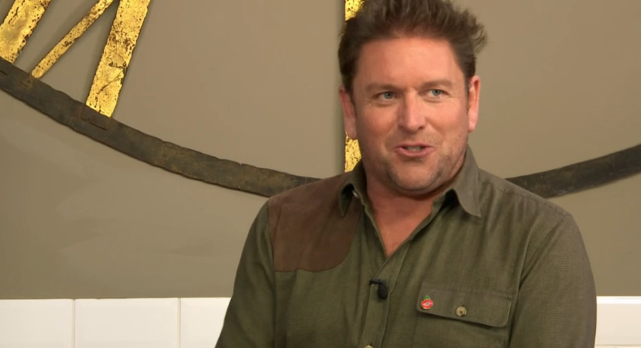 James Martin smiling on Saturday Morning