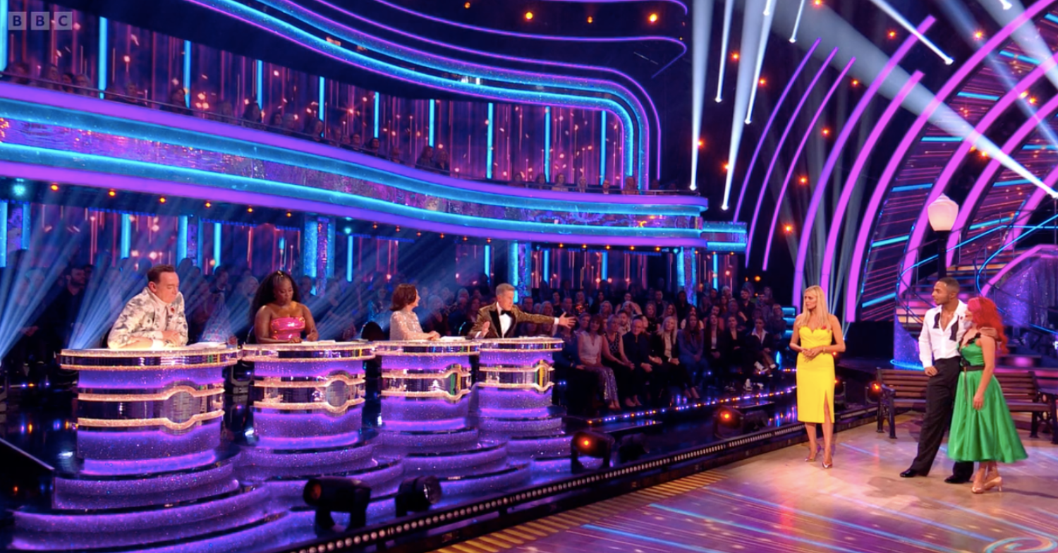 Dianne and Tyler getting judged on Strictly 