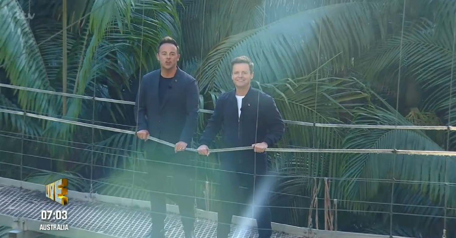 Ant and Dec stood on a bridge on I'm A Celebrity 2022