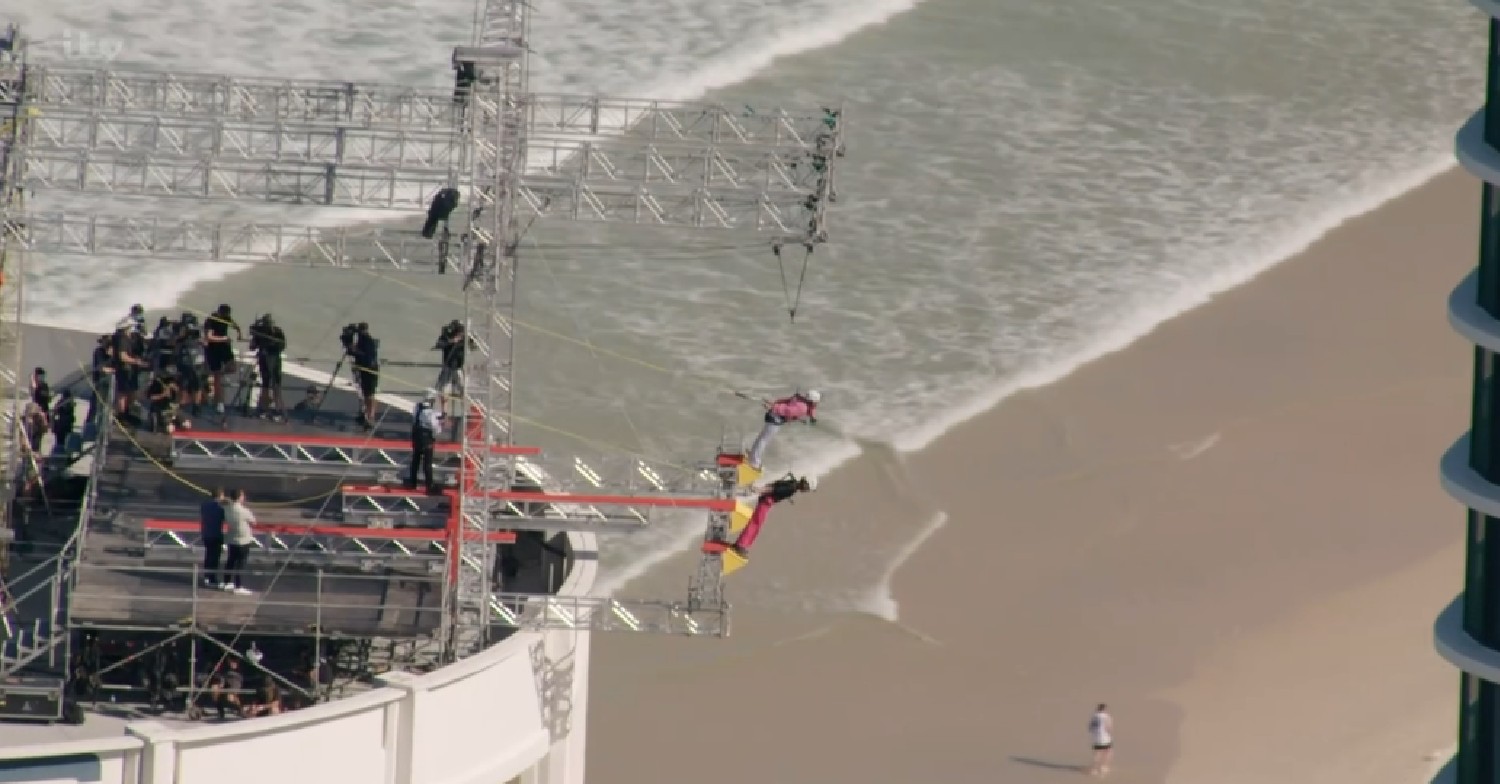 Footballer Jill Scott and Charlene White on The Ledge on I'm A Celebrity 2022