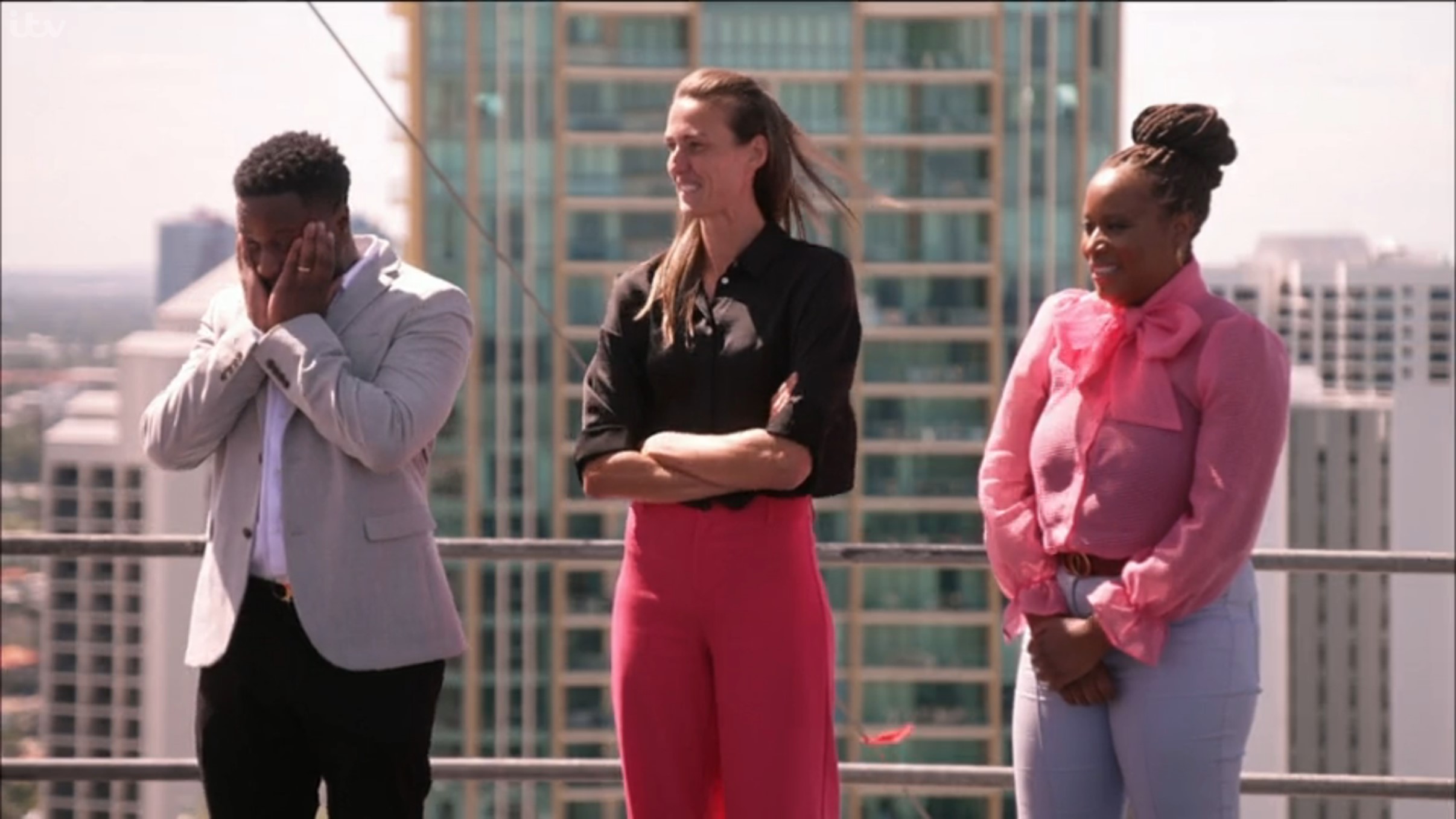 Jill, Babatunde Aleshe and Charlene on I'm A Celebrity