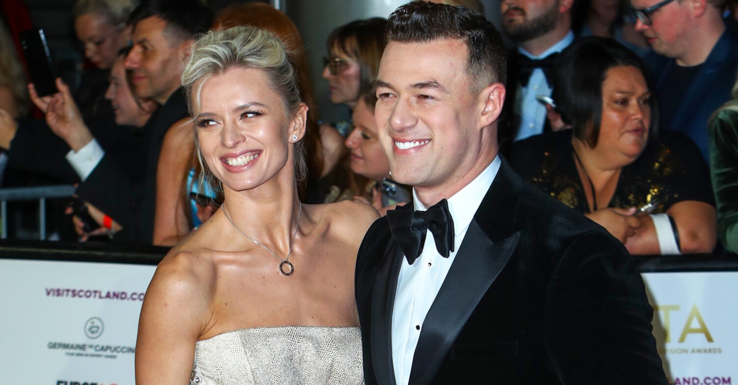 Strictly stars Nadiya Bychkova and Kai Widdrington smiling at NTAs