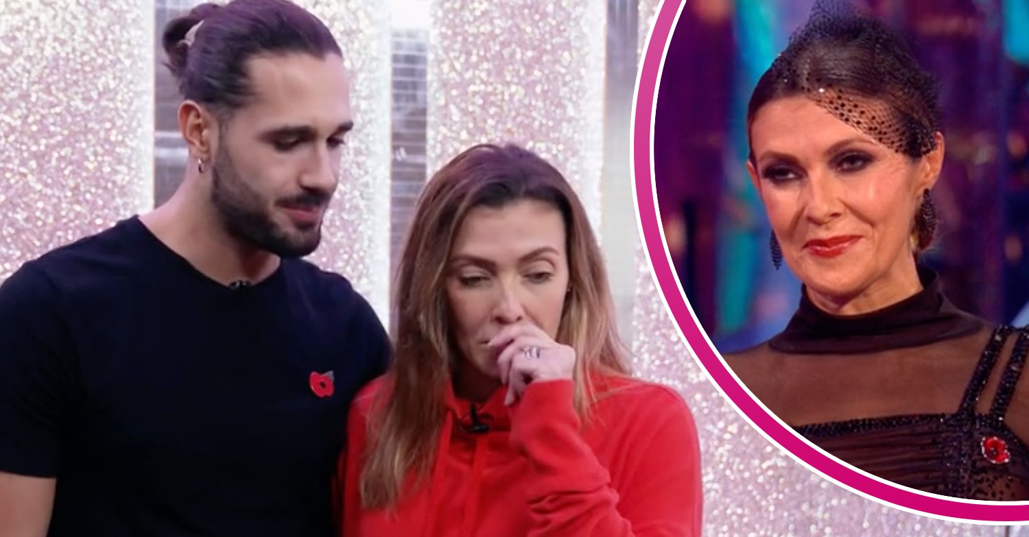 Kym Marsh and her Strictly partner Graziano Di Prima look concerned