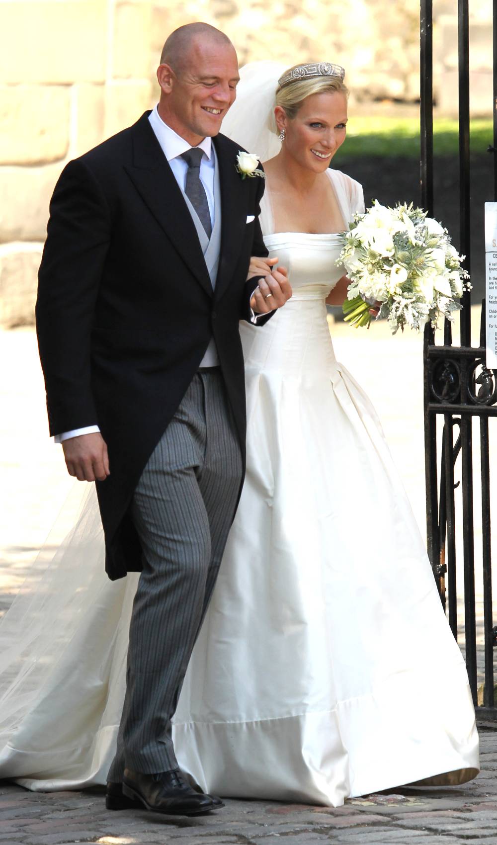 I'm A Celebrity contestant Mike Tindall on his wedding day with wife Zara Tindall