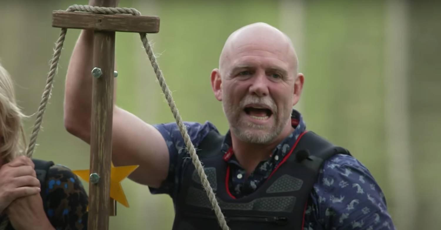 I'm A Celebrity contestant Mike Tindall gets stuck in