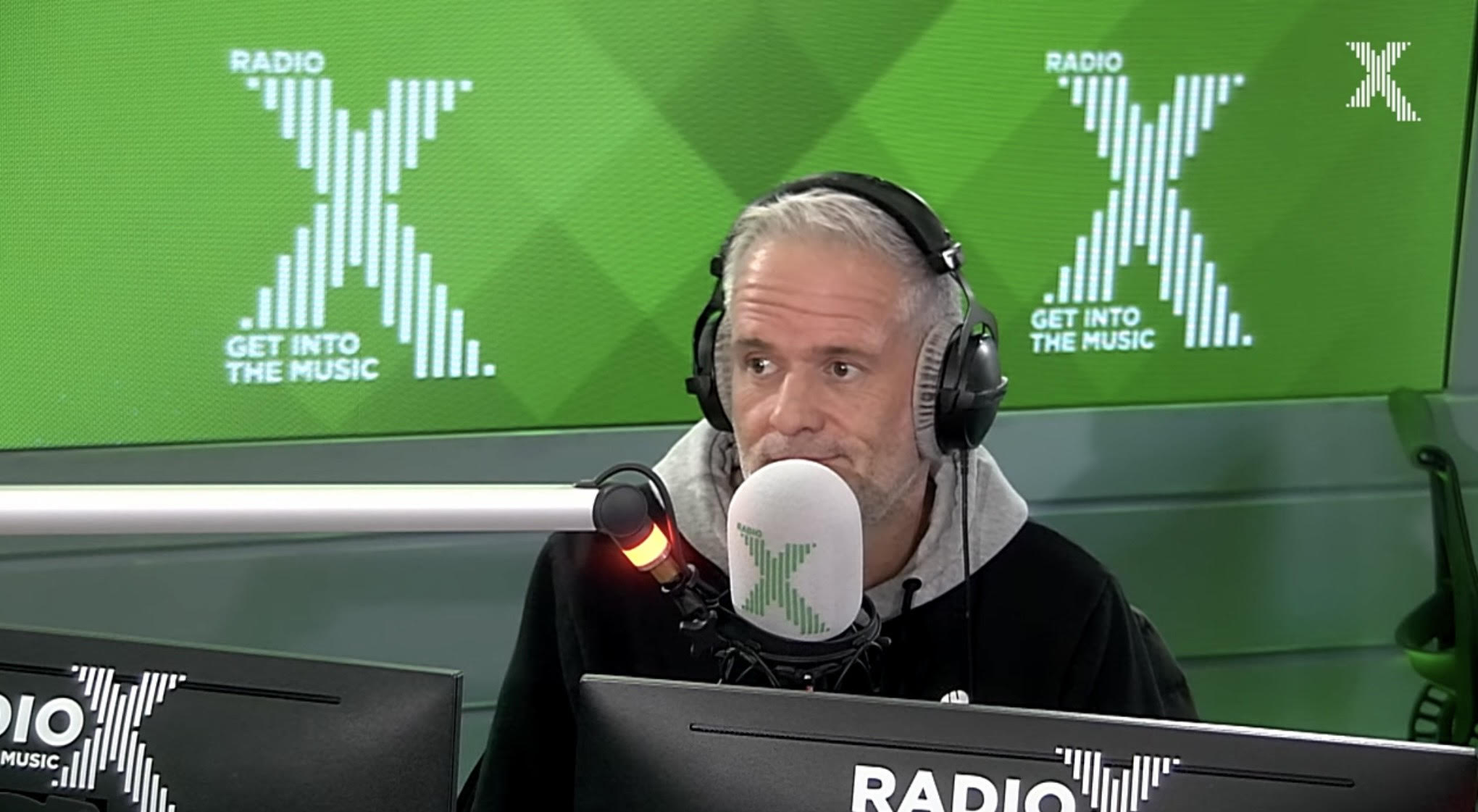 Chris Moyles presenting radio show