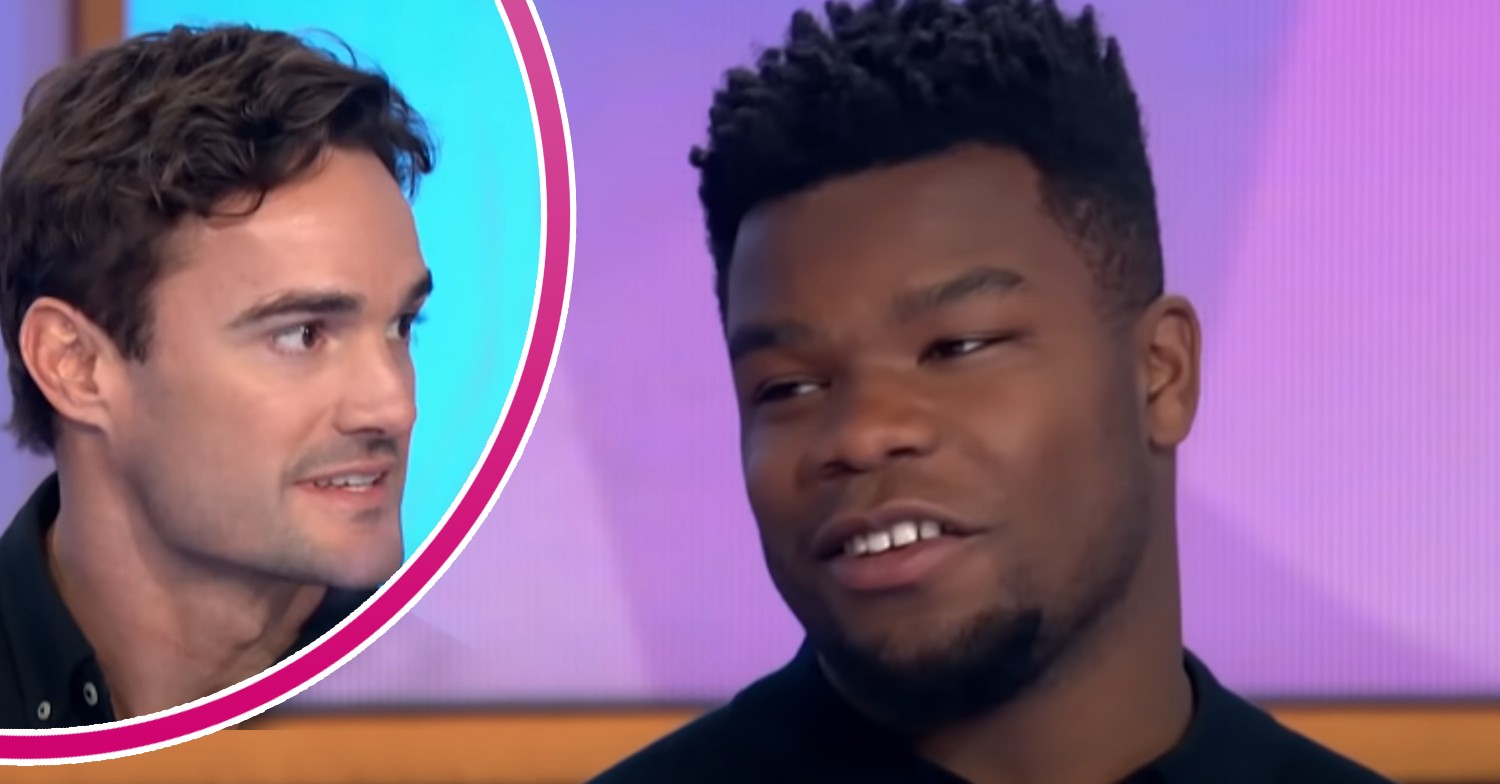 Thom Evans and Levi Davis speaking on Loose Women