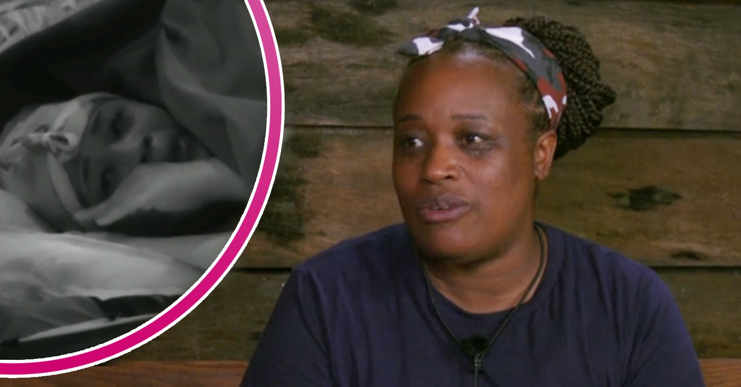Charlene White crying and speaking on I'm A Celebrity