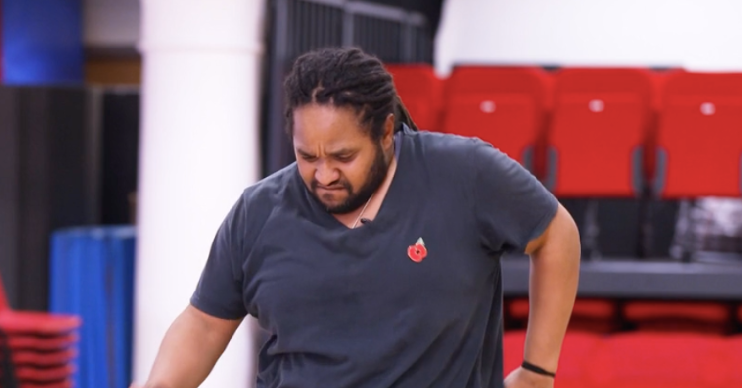 Hamza Yassin dancing on Strictly