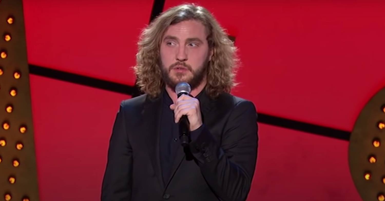 Seann Walsh does stand up - he will appear on I'm A Celebrity with Matt Hancock