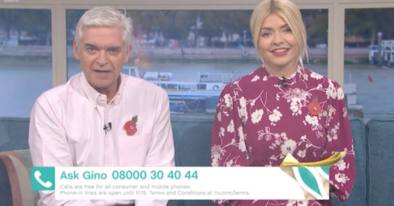 Holly Willoughby and Phillip Schofield on This Morning today