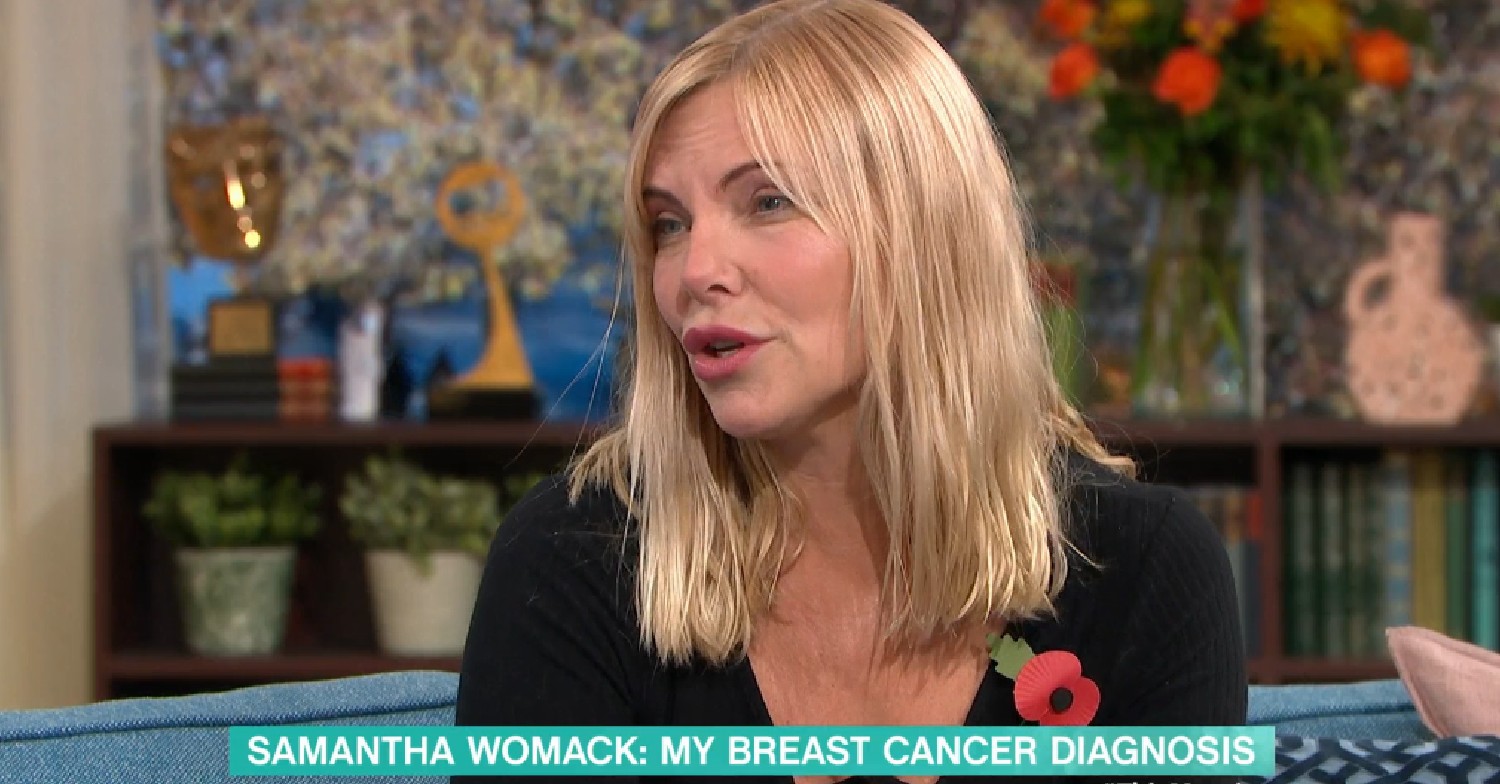 Samantha Womack speaking on This Morning