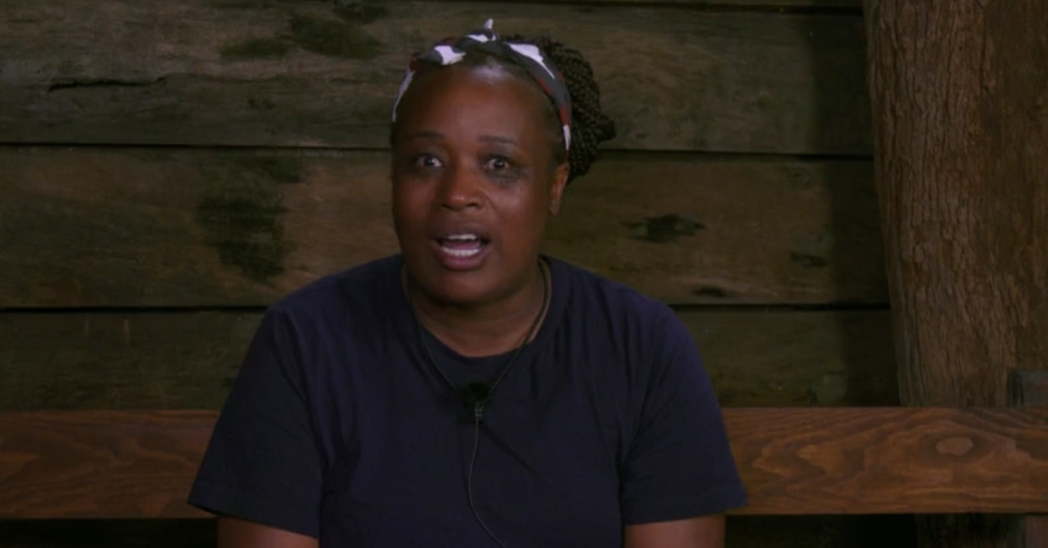 I'm A Celebrity star Charlene talking