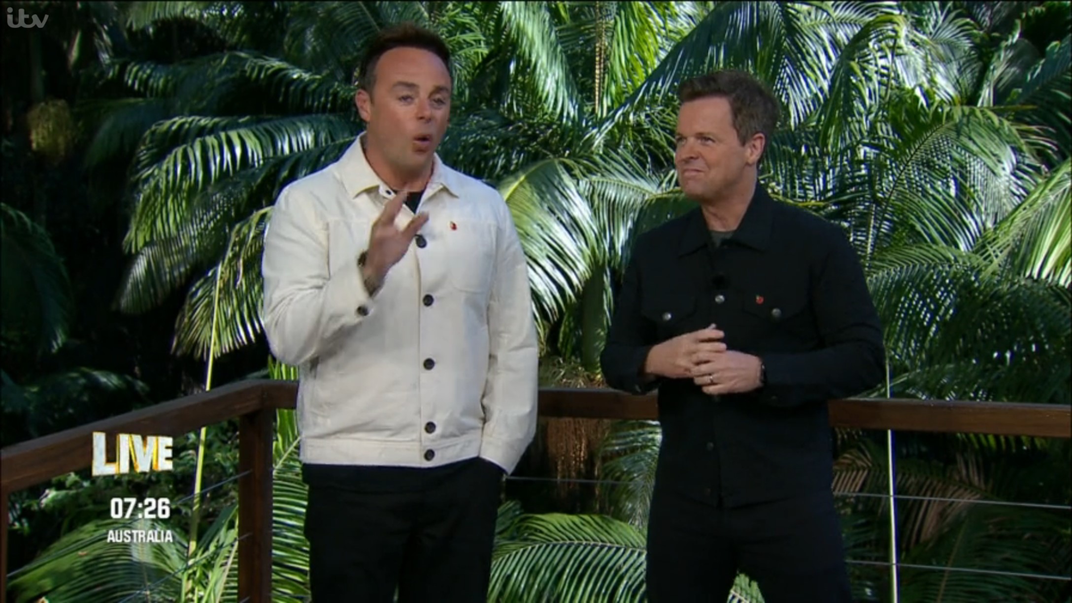 Ant McPartlin with Dec hosting I'm A Celebrity
