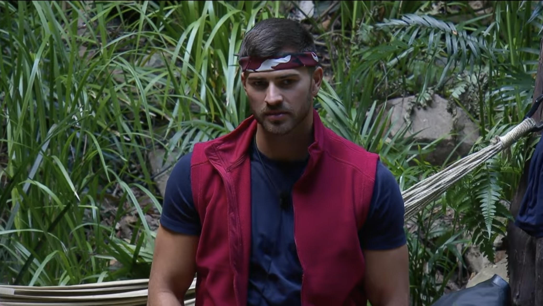 Owen Warner in camp on I'm A Celebrity