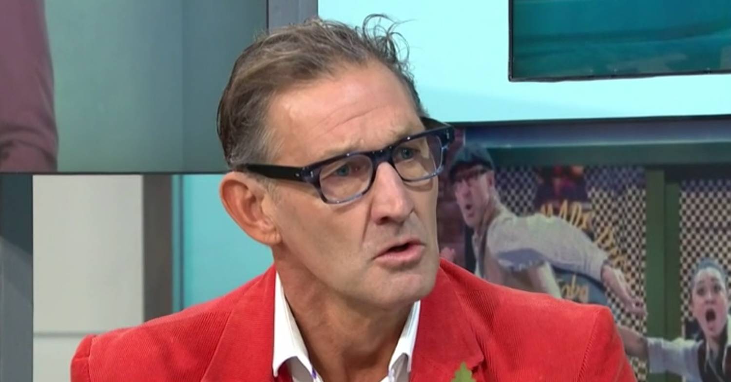 Strictly star Tony Adams frowns