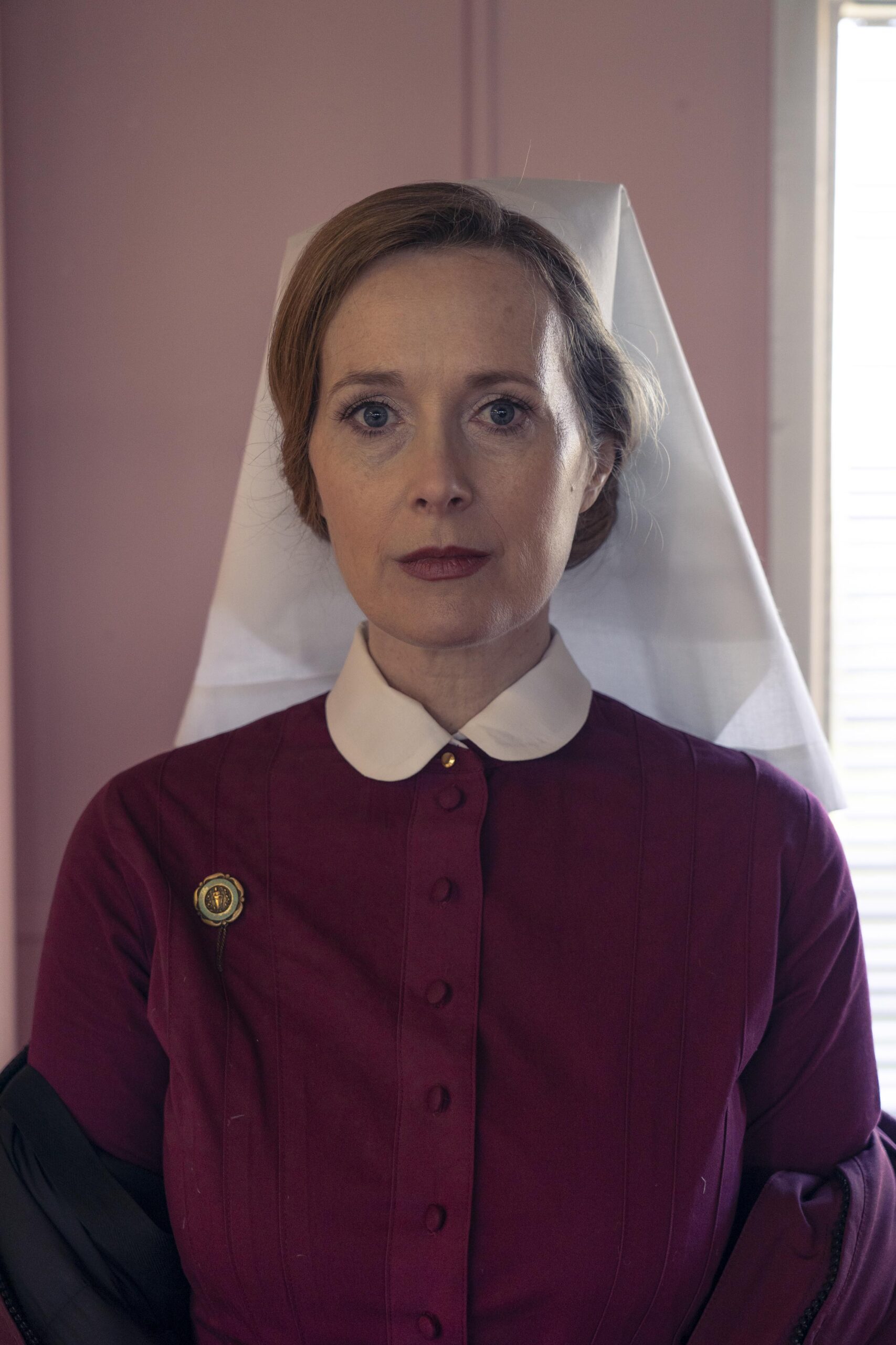 Matron Mary Taylor poses in Dalgliesh