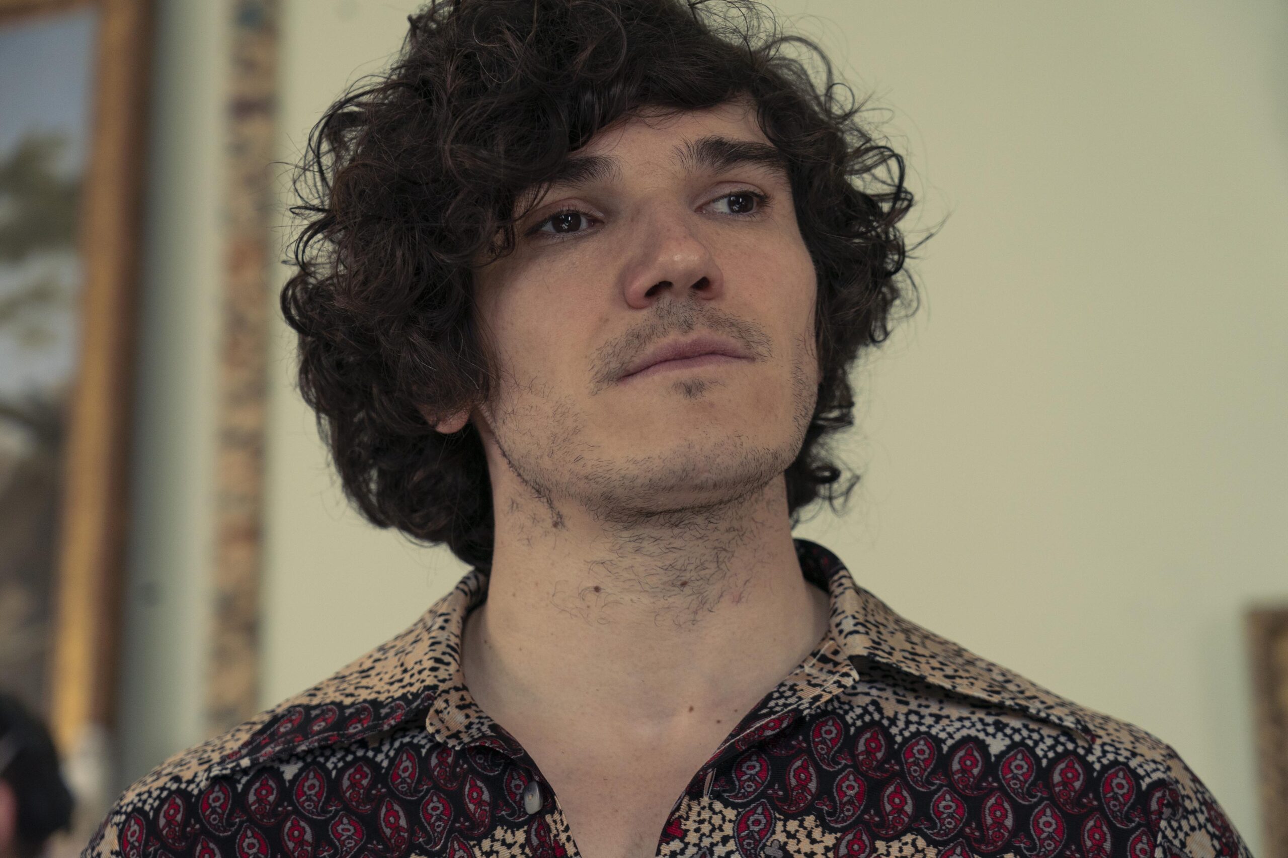 Dominic Swayne looks up with a smile