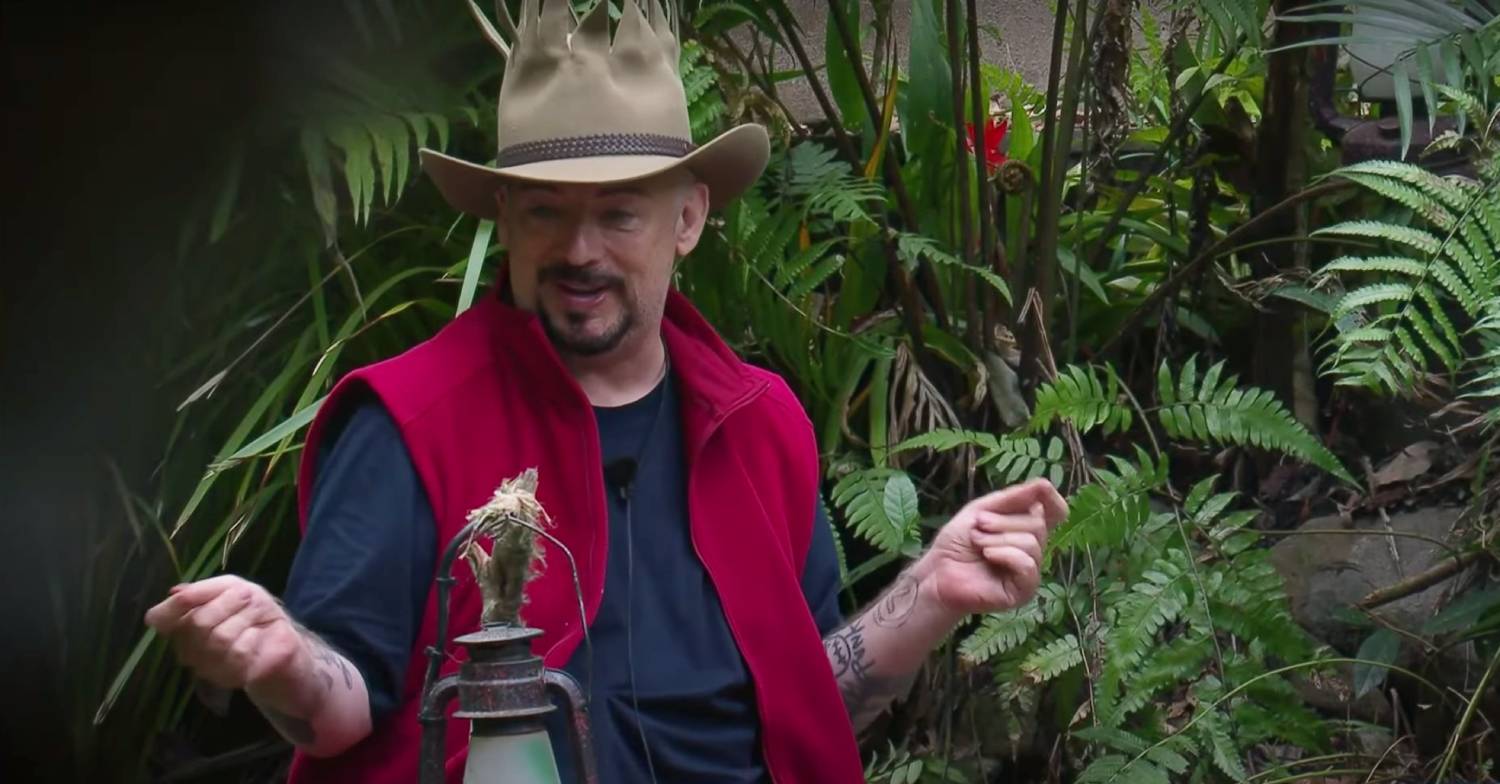 I'm A Celebrity contestant Boy George dances