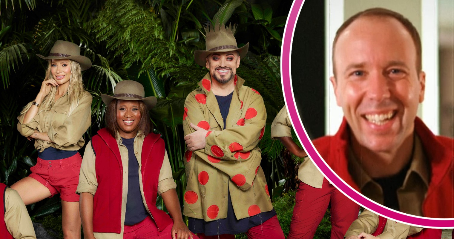 Matt Hancock with other celebrities