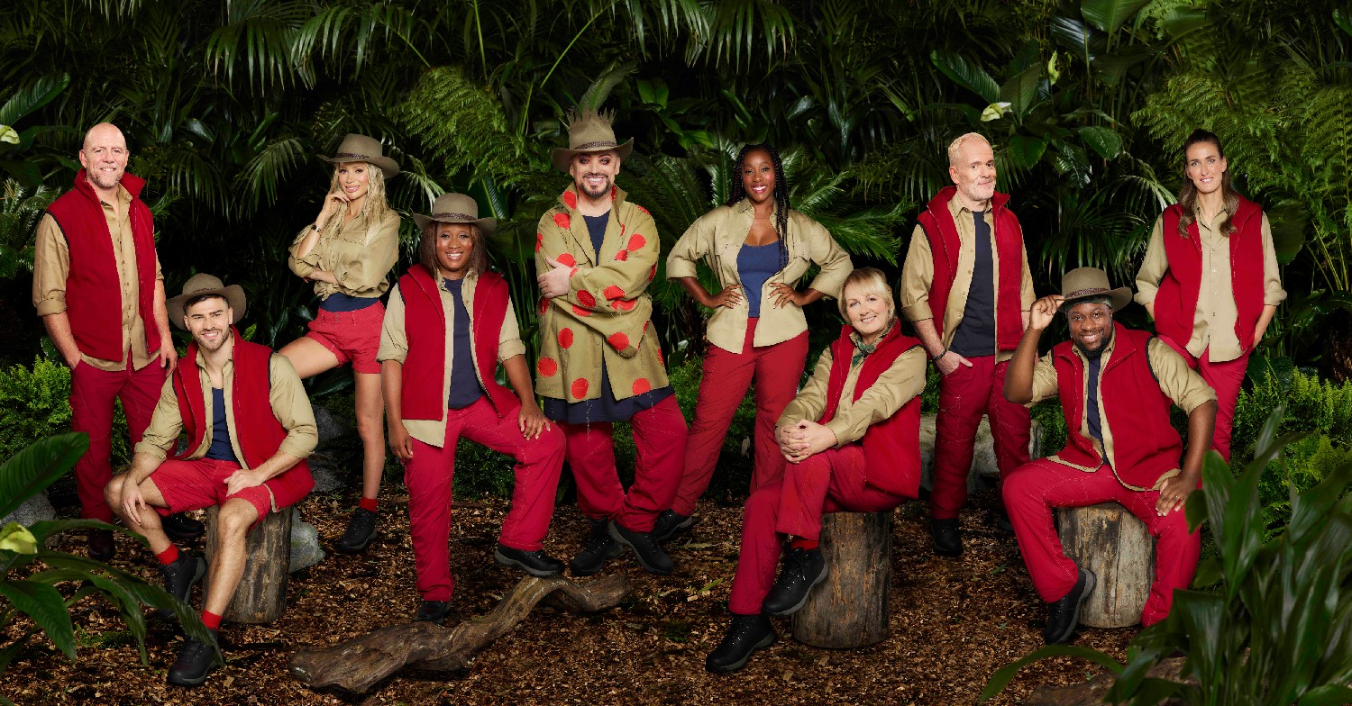 I'm A Celebrity stars smiling in promo pic