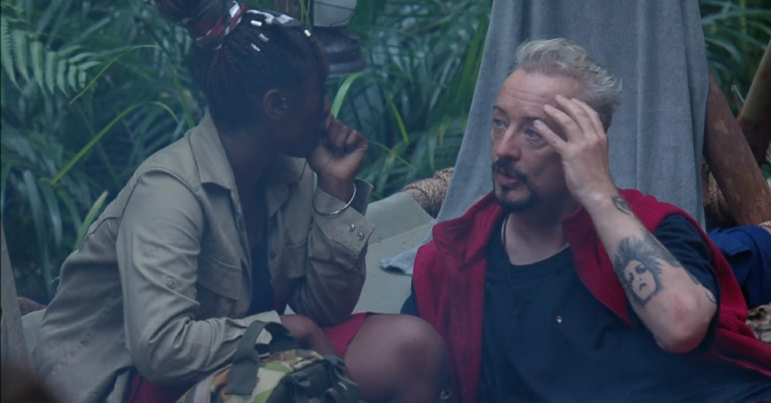Boy George talking to Scarlett about Matt Hancock on I'm A Celebrity