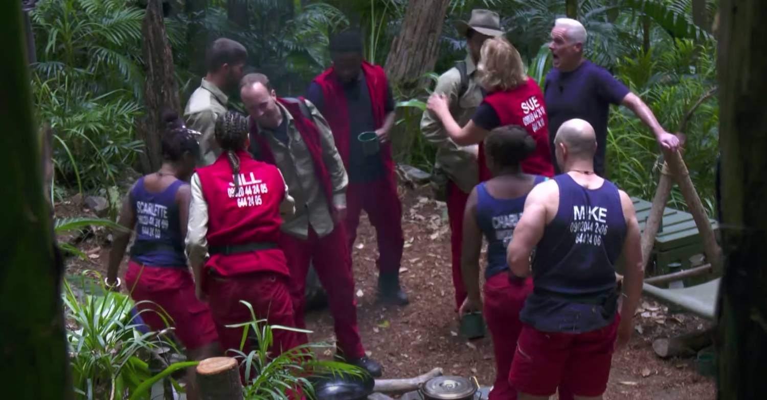 Mike Tindall meets Matt Hancock I'm A Celeb