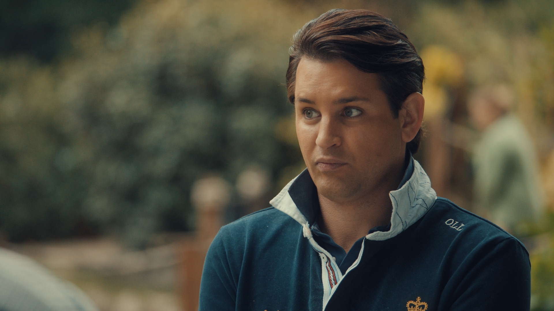 Ollie Locke-Locke looking shocked in Made In Chelsea