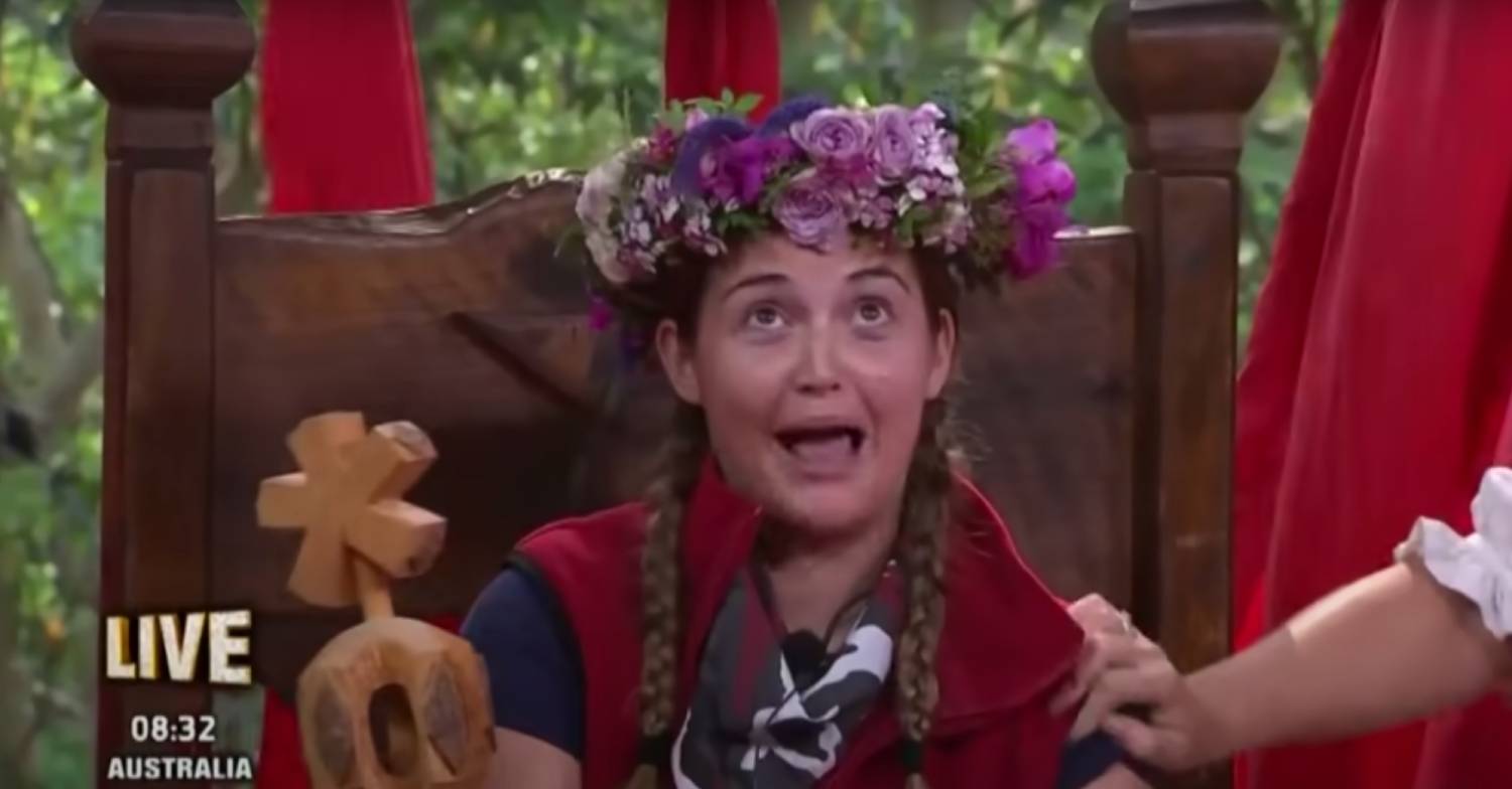 I'm A Celebrity 2019 winner Jacqueline Jossa looks upwards