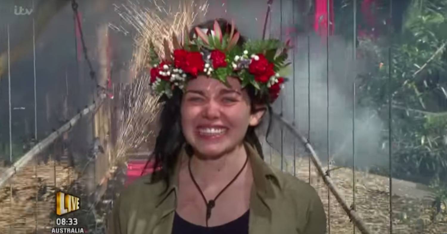 I'm A Celebrity 2016 winner Scarlett Moffat cries