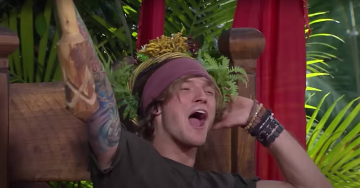 I'm A Celebrity 2011 winner Dougie Poynter celebrates