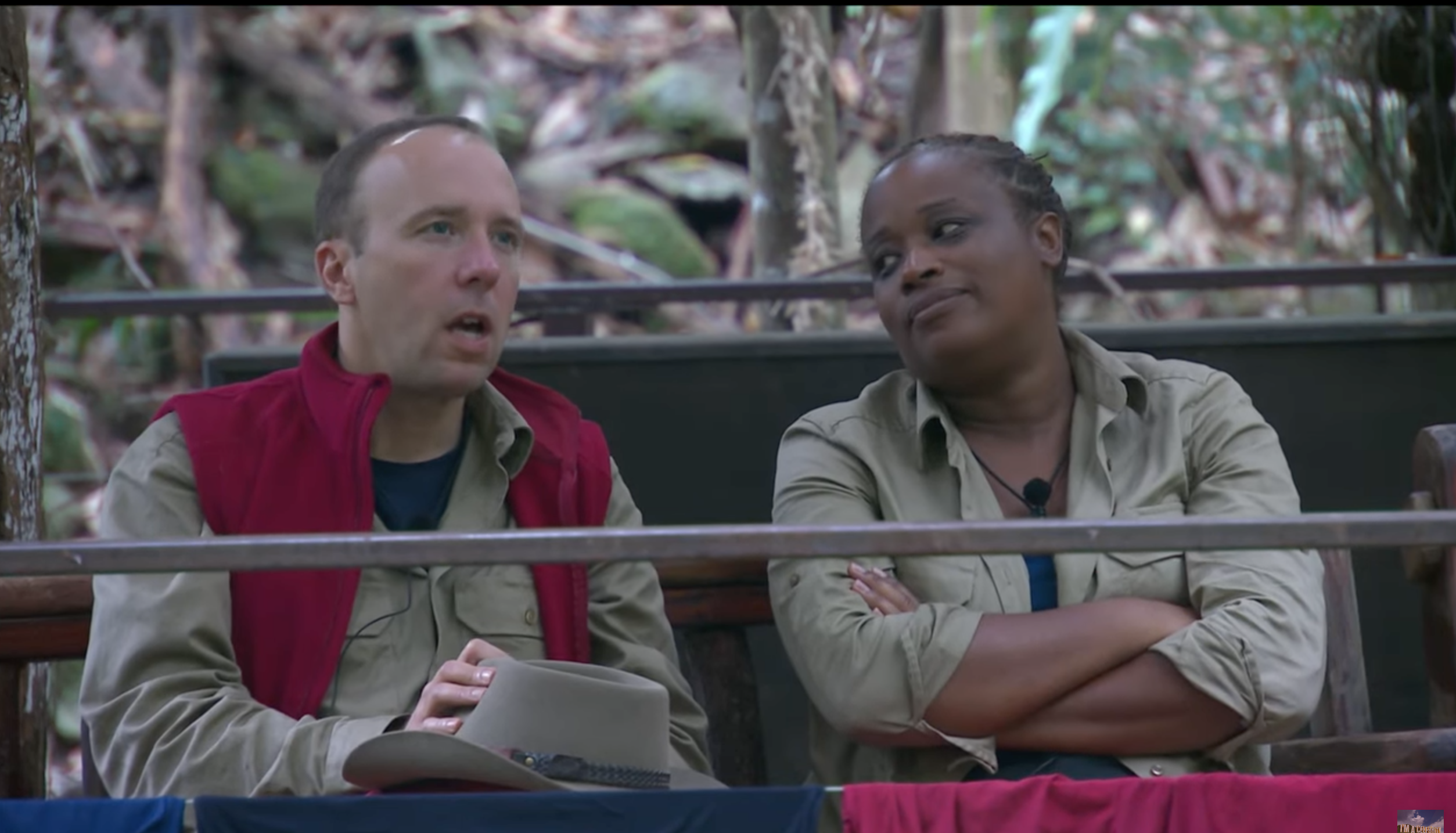 I'm A Celebrity 2022 stars Matt and Charlene chatting