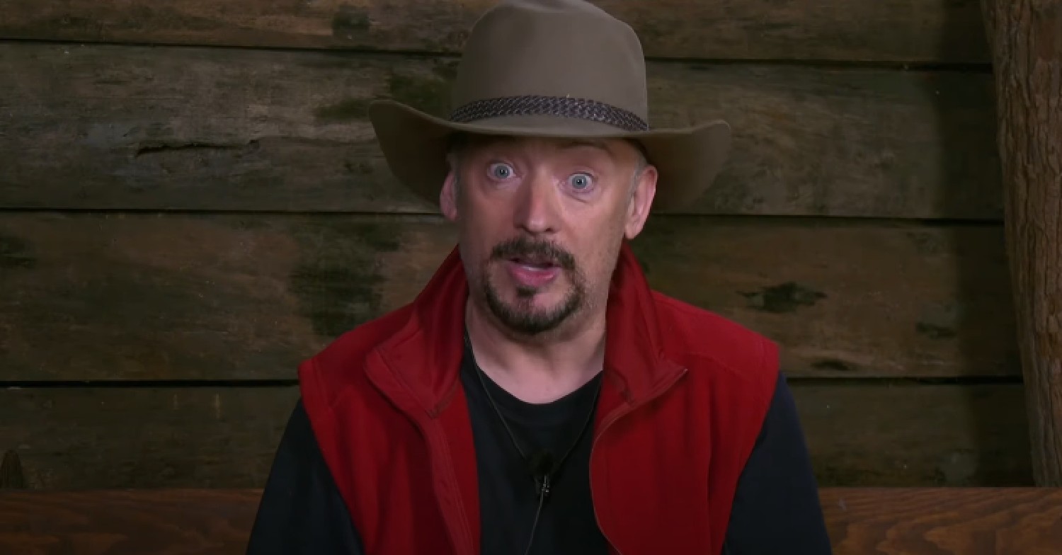 Boy George speaking in the Bush Telegraph on I'm A Celeb