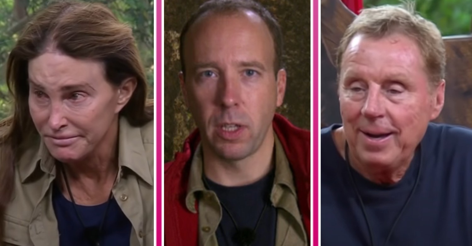 Caitlyn Jenner, Matt Hancock and Harry Redknapp on I'm A Celebrity