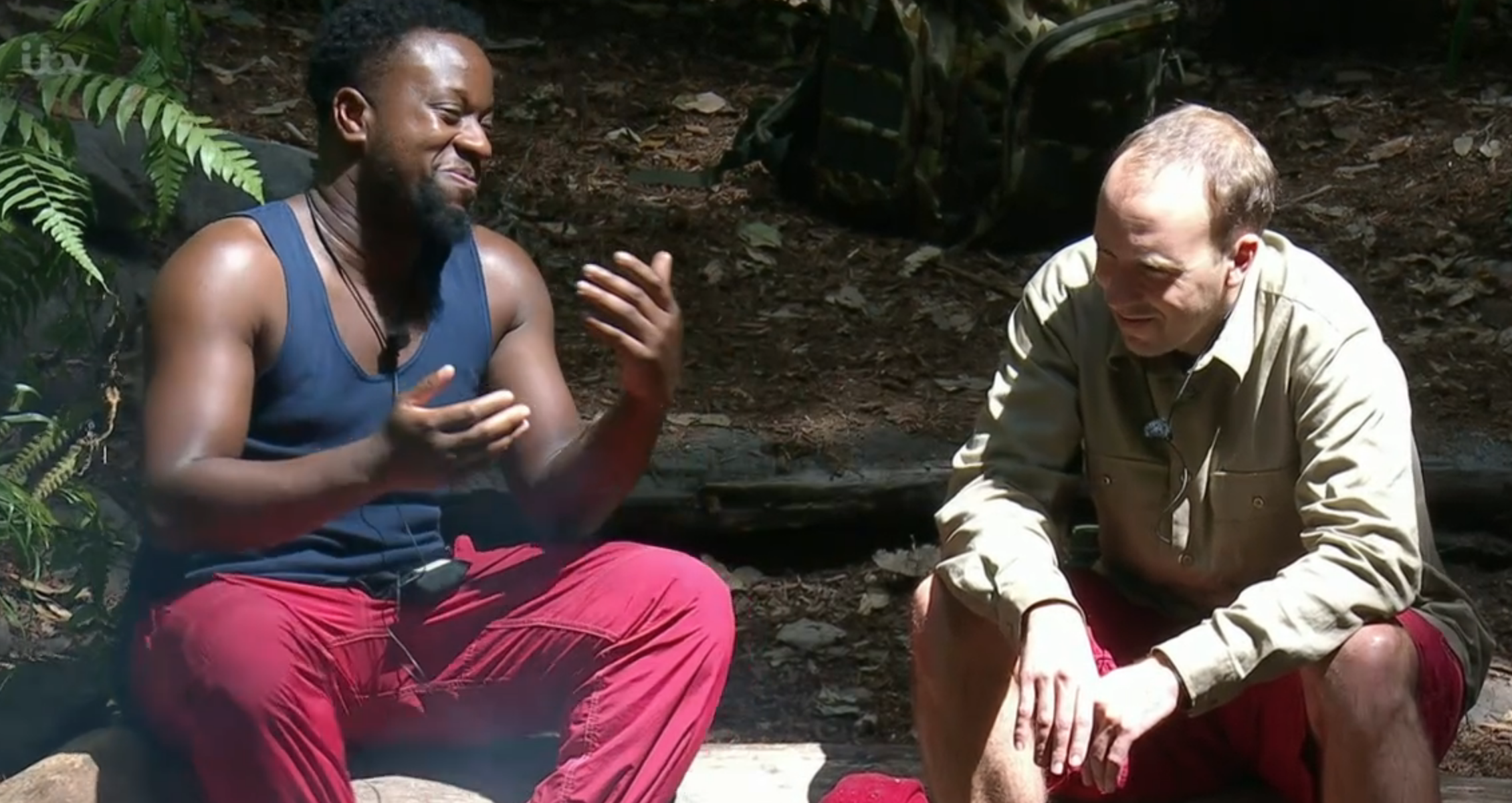 Babatunde joking with Matt Hancock