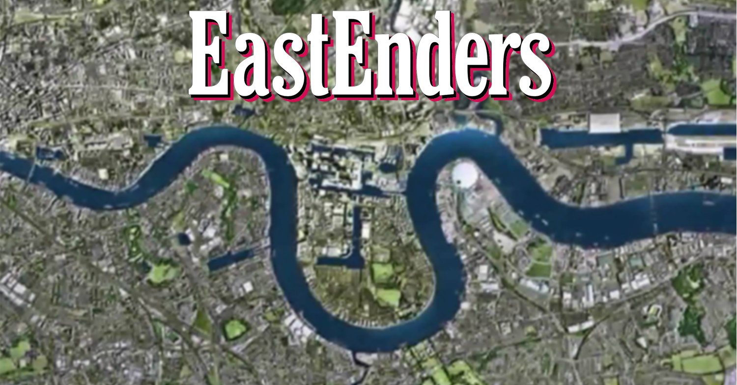 EastEnders logo and background