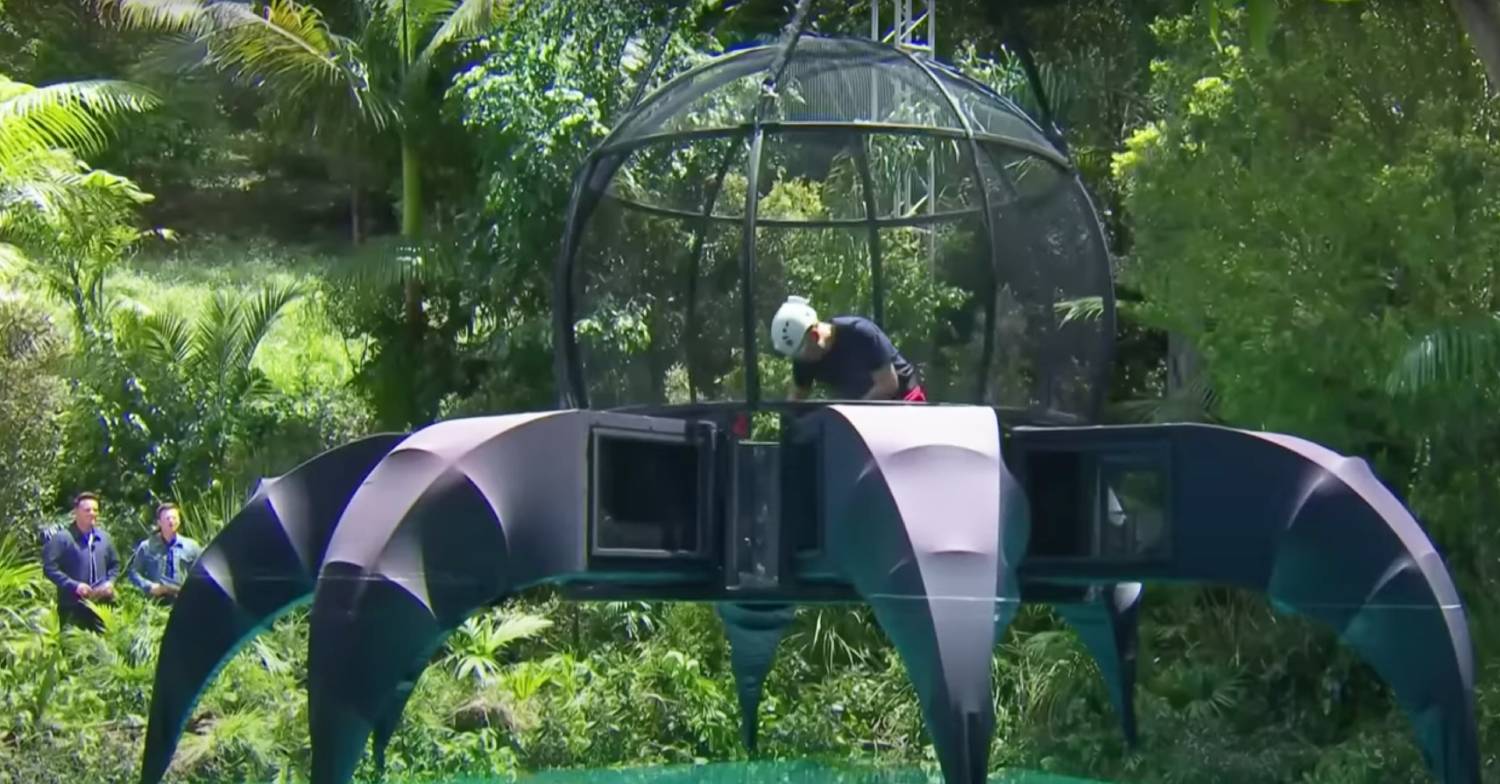 I'm A Celeb Matt Hancock in the 'octopus' structure in trial