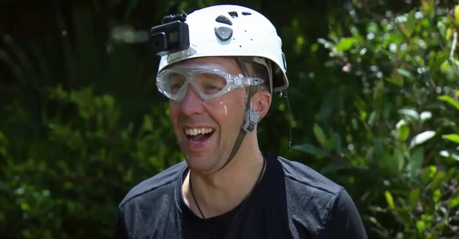 Matt Hancock laughs on I'm A Celeb