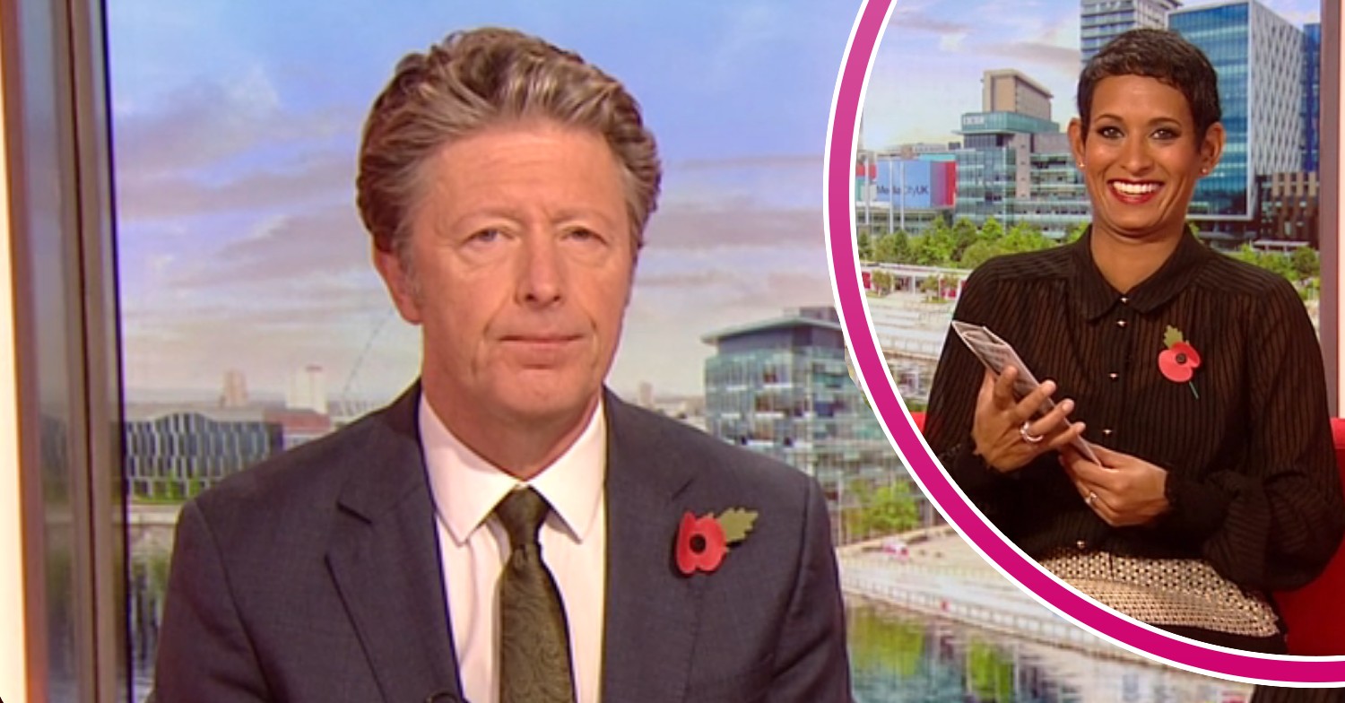 Charlie Stayt, Naga Munchetty on BBC Breakfast today