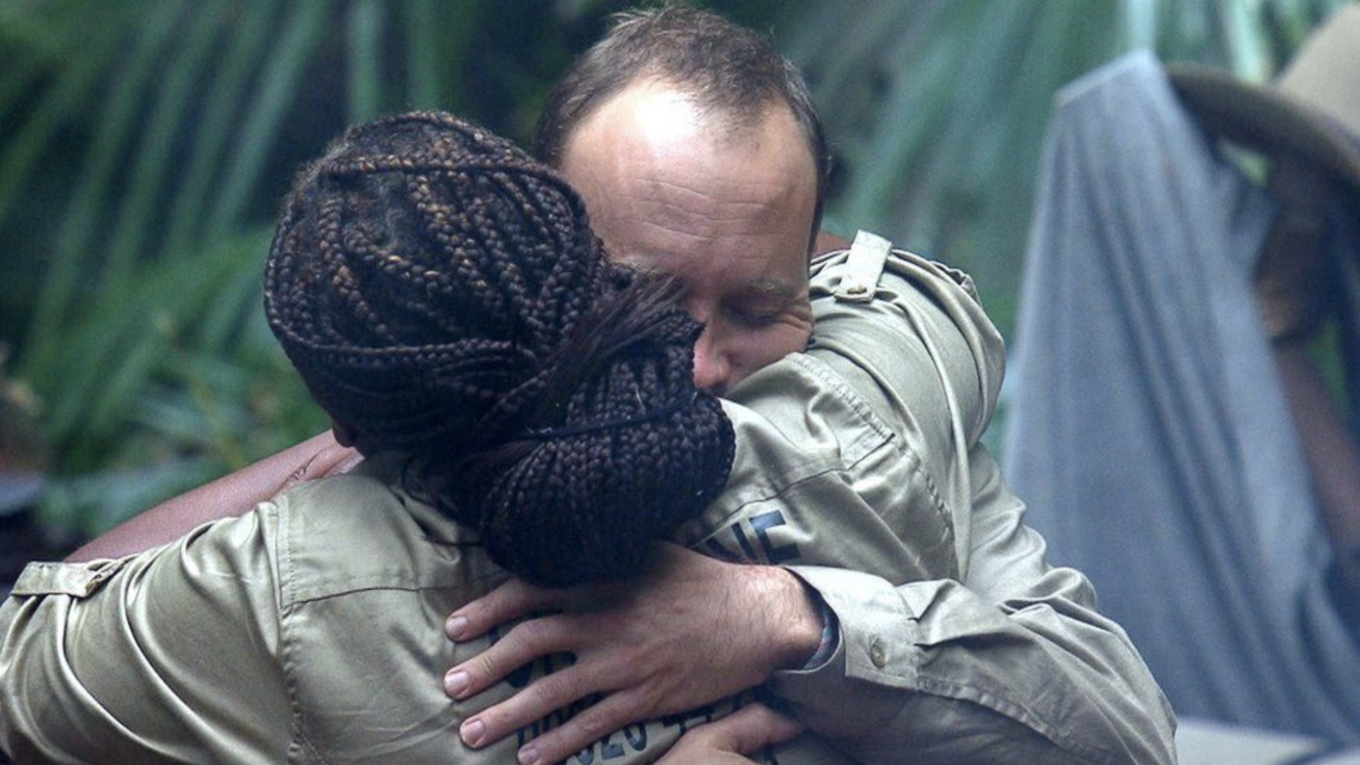 Matt and Charlene share a hug on I'm A Celebrity 