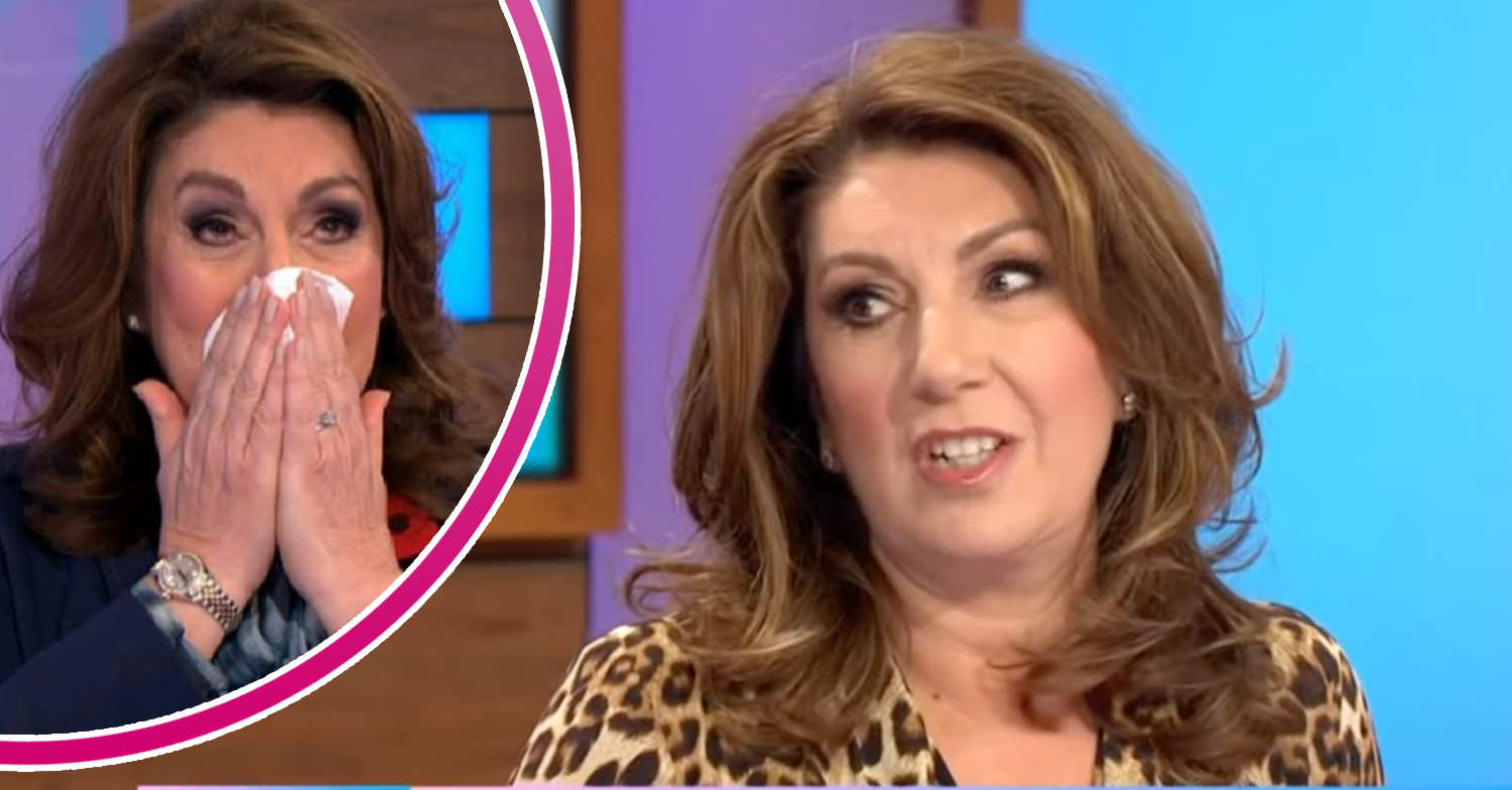Jane McDonald chatting and crying on Loose Women