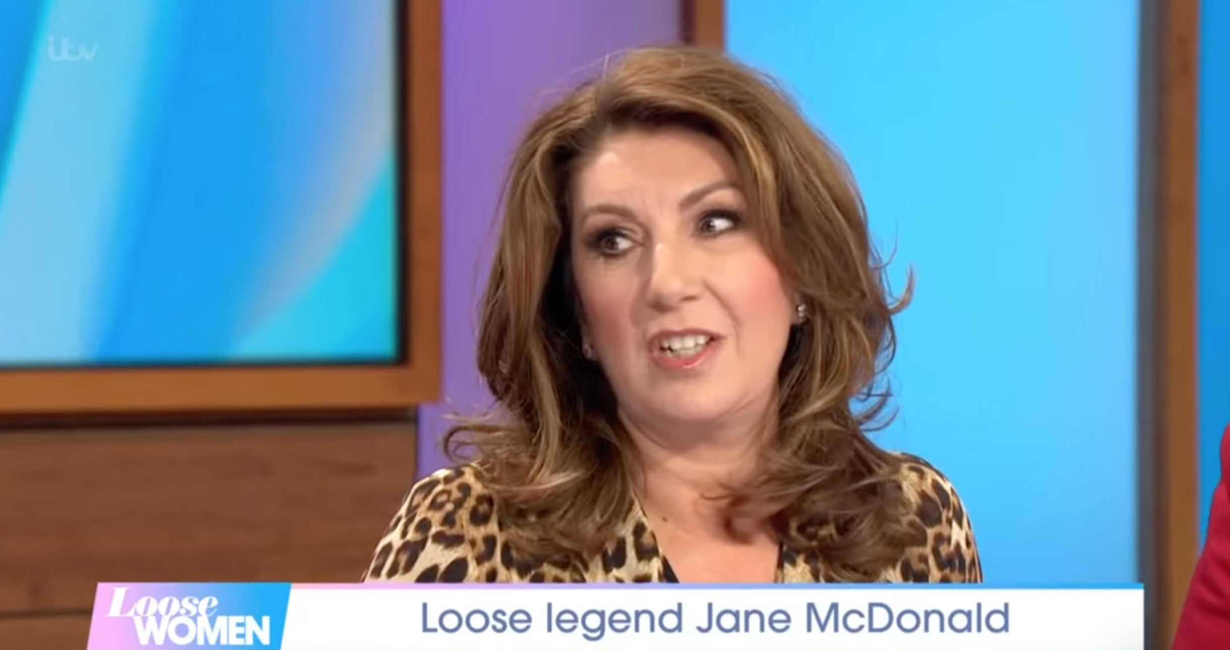 Jane McDonald chatting on Loose Women