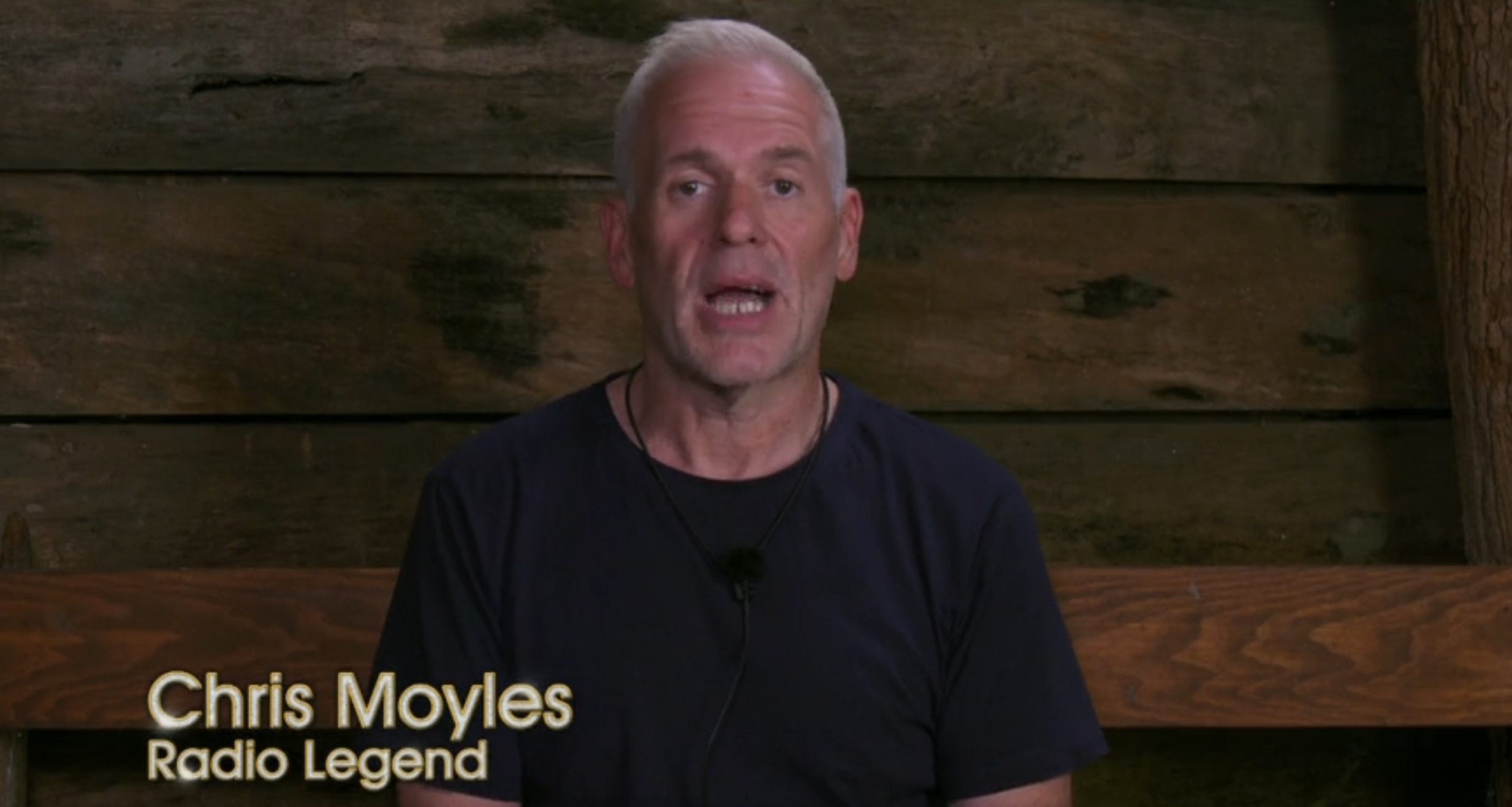Chris Moyle speaking on I'm A Celebrity