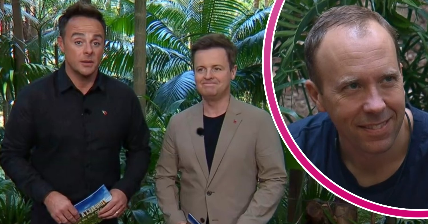 Ant and Dec and Matt Hancock on I'm A Celebrity
