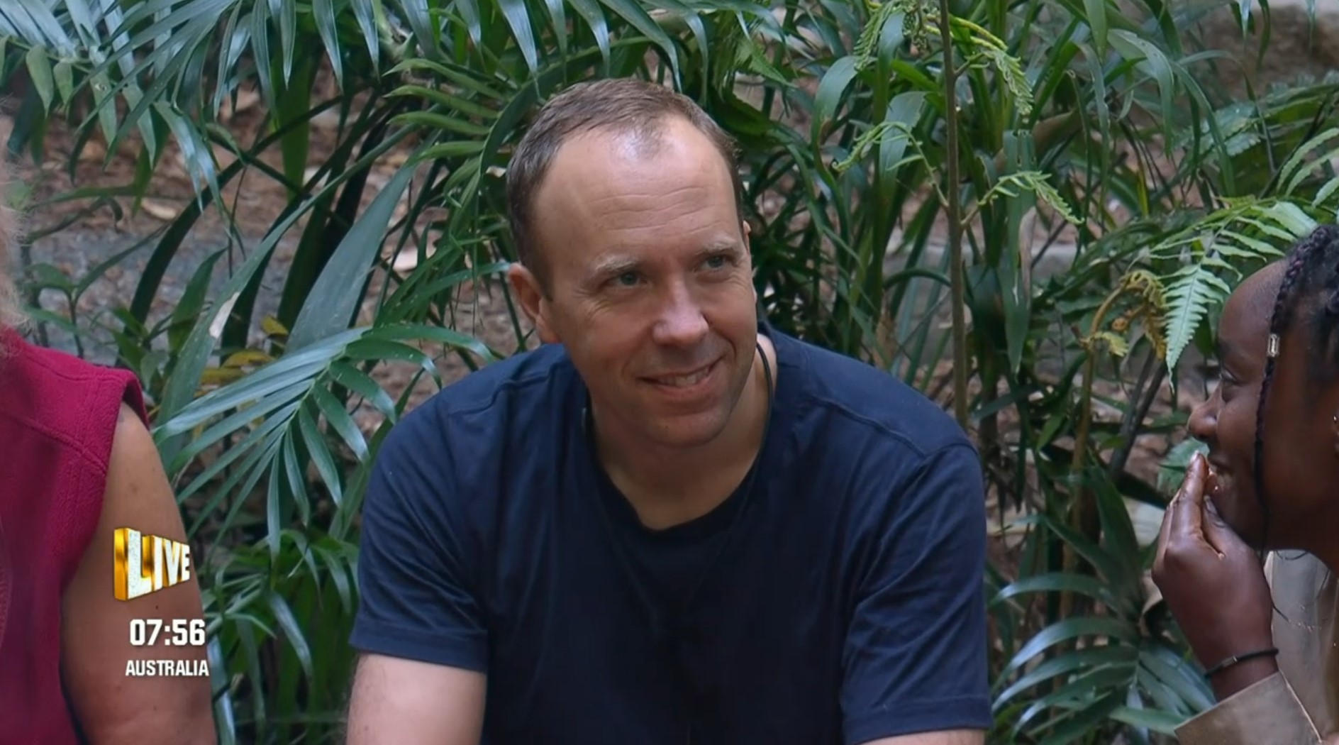 Matt Hancock smiles as he's voted to do another trial on I'm A Celebrity