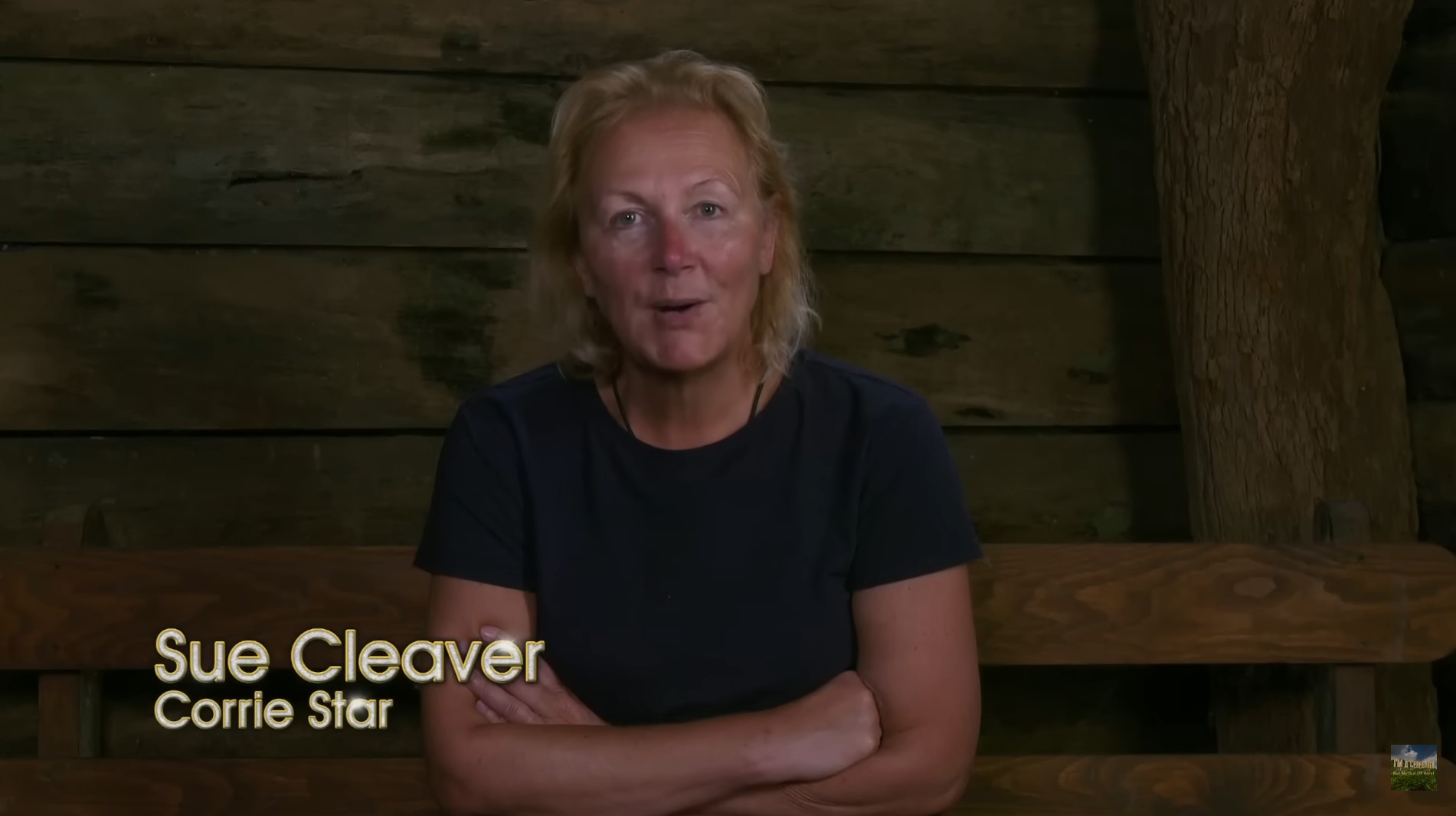 Sue Cleaver sits in the bush telegraph and smiles